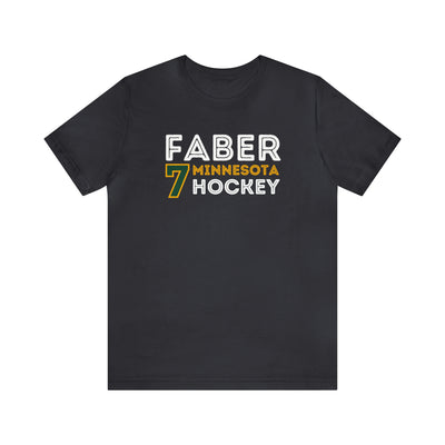 Brock Faber T-Shirt 7 Minnesota Hockey Grafitti Wall Design Unisex