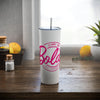 Boldy Let's Go Party Skinny Steel Tumbler With Straw, 20oz