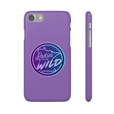 Ladies Of The Wild Gradient Colors Snap Phone Case In Purple