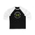 Eriksson Ek 14 Minnesota Hockey Number Arch Design Unisex Tri-Blend 3/4 Sleeve Raglan Baseball Shirt