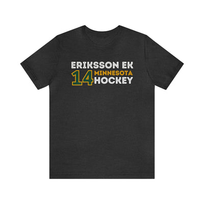 Eriksson Ek 14 Minnesota Hockey Grafitti Wall Design Unisex T-Shirt