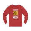 Johansson 90 Minnesota Hockey Gold Vertical Design Unisex Jersey Long Sleeve Shirt