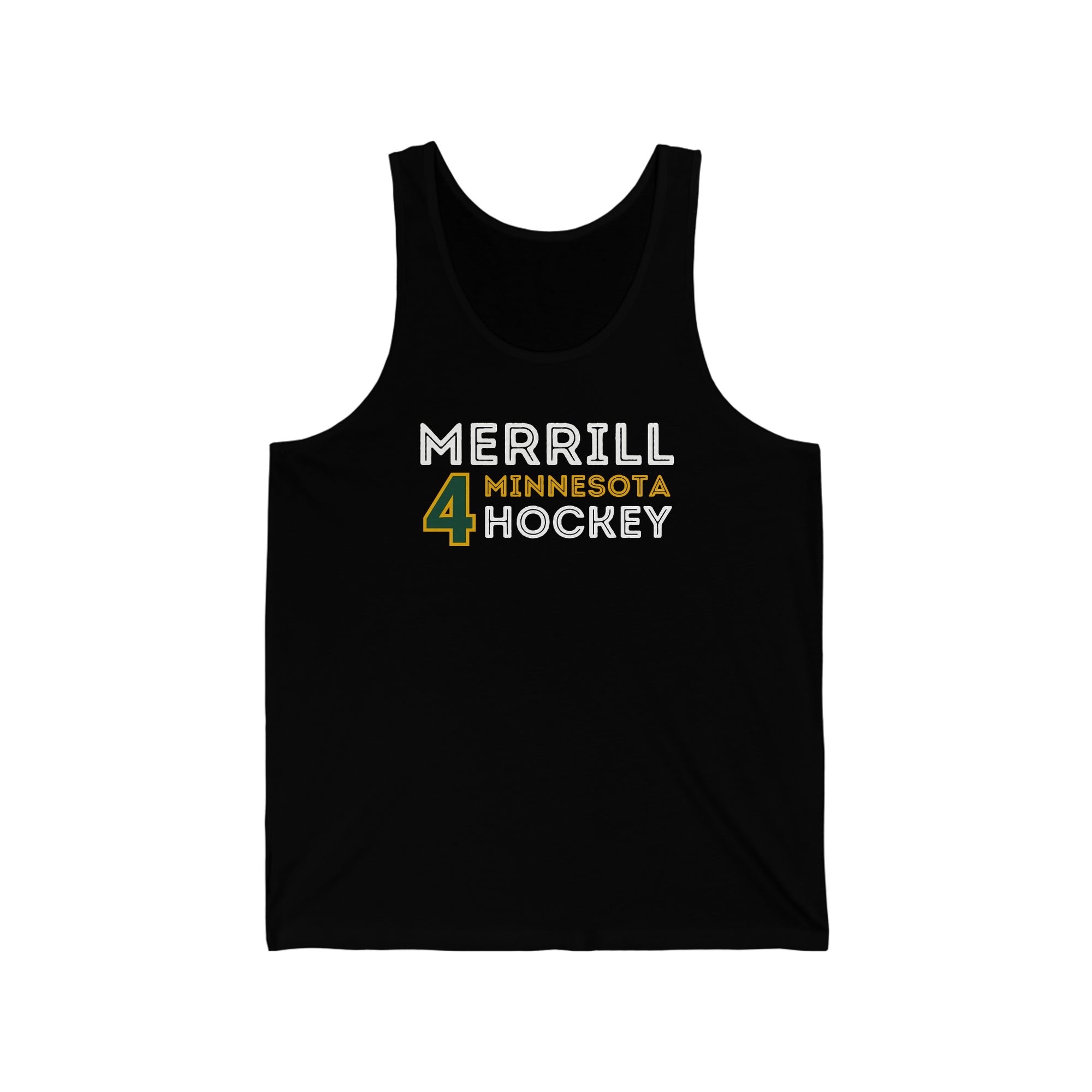 Merrill 4 Minnesota Hockey Grafitti Wall Design Unisex Jersey Tank Top