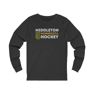 Middleton 5 Minnesota Hockey Grafitti Wall Design Unisex Jersey Long Sleeve Shirt
