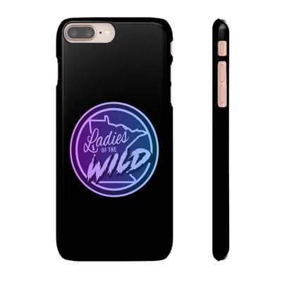 Ladies Of The Wild Gradient Colors Snap Phone Case In Black