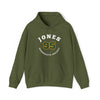 Jones 95 Minnesota Hockey Number Arch Design Unisex Hooded Sweatshirt