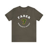 Faber 7 Minnesota Hockey Number Arch Design Unisex T-Shirt