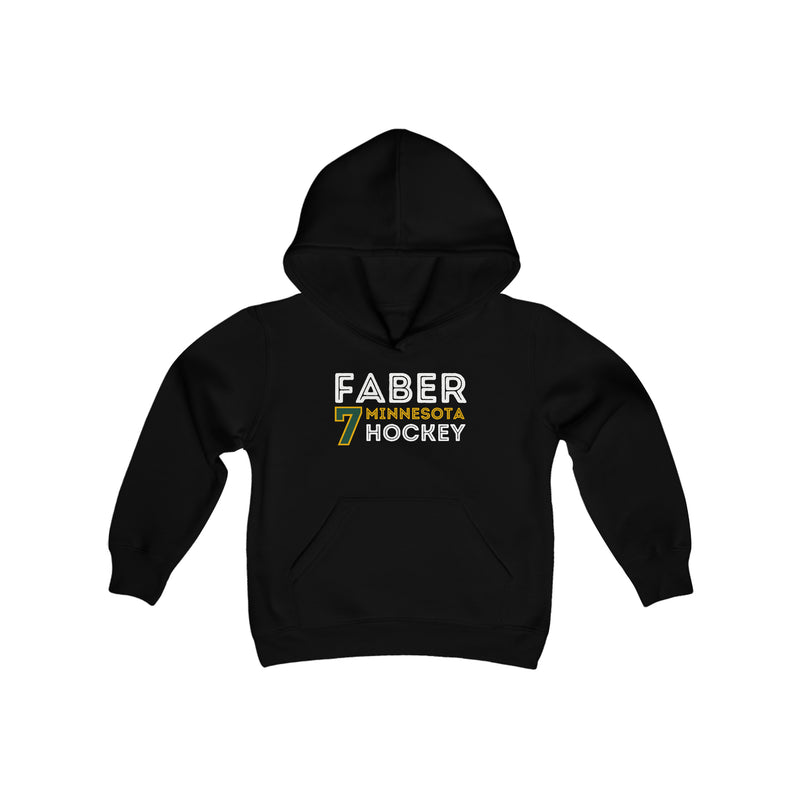 Faber 7 Minnesota Hockey Grafitti Wall Design Youth Hooded Sweatshirt