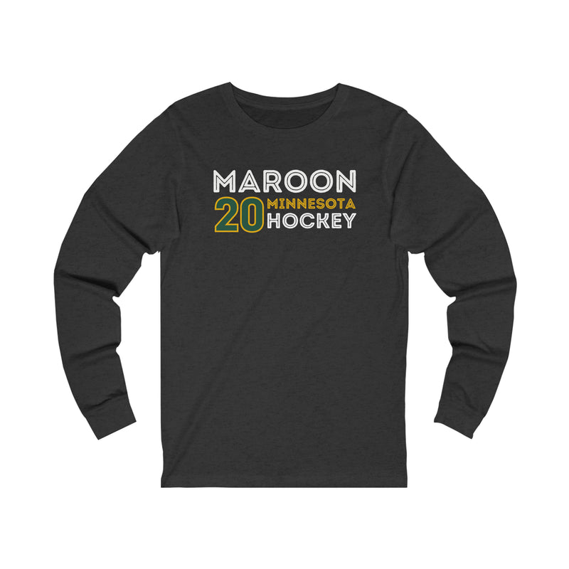 Maroon 20 Minnesota Hockey Grafitti Wall Design Unisex Jersey Long Sleeve Shirt