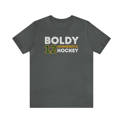 Boldy 12 Minnesota Hockey Grafitti Wall Design Unisex T-Shirt