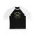 Hartman 38 Minnesota Hockey Number Arch Design Unisex Tri-Blend 3/4 Sleeve Raglan Baseball Shirt