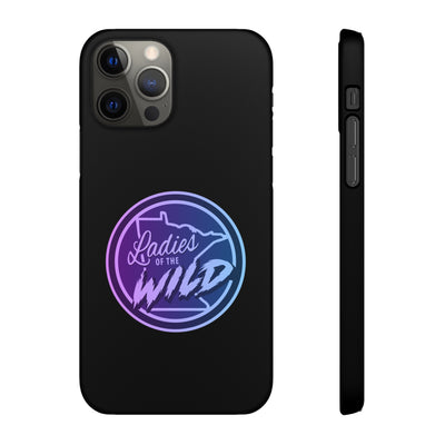 Ladies Of The Wild Gradient Colors Snap Phone Case In Black