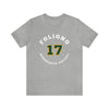 Foligno 17 Minnesota Hockey Number Arch Design Unisex T-Shirt