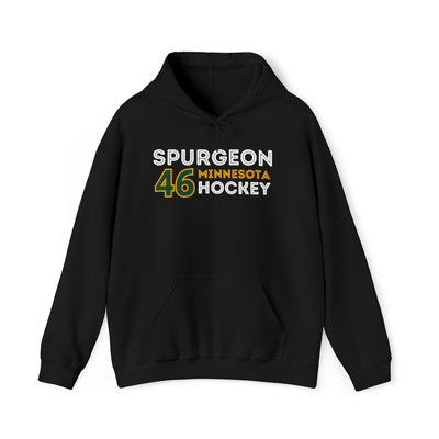 Spurgeon 46 Minnesota Hockey Grafitti Wall Design Unisex Hooded Sweatshirt
