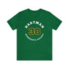 Hartman 38 Minnesota Hockey Number Arch Design Unisex T-Shirt