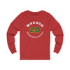 Maroon 20 Minnesota Hockey Number Arch Design Unisex Jersey Long Sleeve Shirt