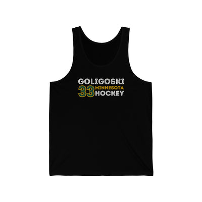 Goligoski 33 Minnesota Hockey Grafitti Wall Design Unisex Jersey Tank Top