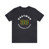 Hartman 38 Minnesota Hockey Number Arch Design Unisex T-Shirt