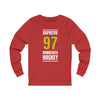 Kaprizov 97 Minnesota Hockey Gold Vertical Design Unisex Jersey Long Sleeve Shirt