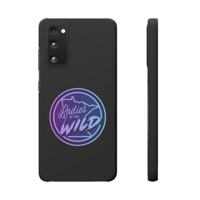 Ladies Of The Wild Gradient Colors Snap Phone Case In Black