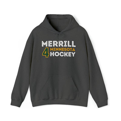 Merrill 4 Minnesota Hockey Grafitti Wall Design Unisex Hooded Sweatshirt