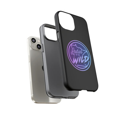 Ladies Of The Wild Gradient Colors Tough Phone Case In Black