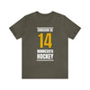 Eriksson Ek 14 Minnesota Hockey Gold Vertical Design Unisex T-Shirt