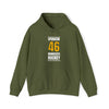 Spurgeon 46 Minnesota Hockey Gold Vertical Design Unisex Hooded Sweatshirt