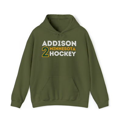 Addison 2 Minnesota Hockey Grafitti Wall Design Unisex Hooded Sweatshirt