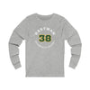 Hartman 38 Minnesota Hockey Number Arch Design Unisex Jersey Long Sleeve Shirt