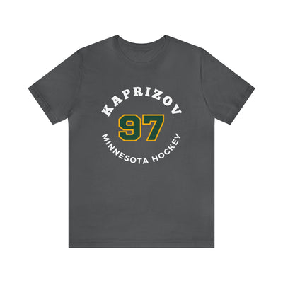 Kaprizov 97 Minnesota Hockey Number Arch Design Unisex T-Shirt