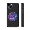 Ladies Of The Wild Gradient Colors Phone Case With Card Holder, Black