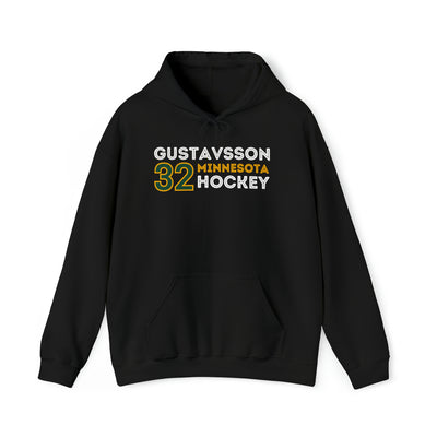 Gustavsson 32 Minnesota Hockey Grafitti Wall Design Unisex Hooded Sweatshirt