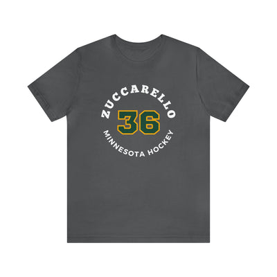 Zuccarello 36 Minnesota Hockey Number Arch Design Unisex T-Shirt