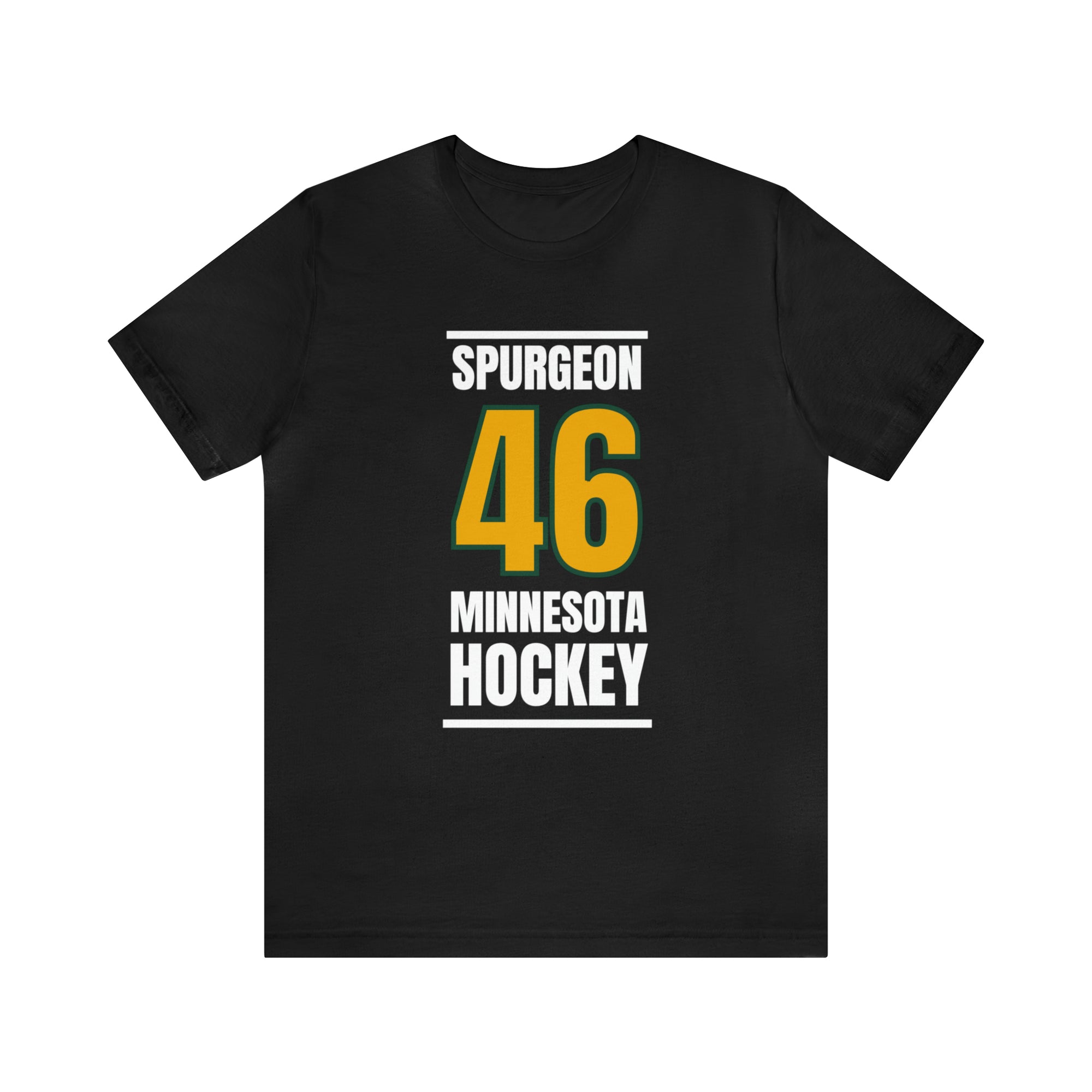 Spurgeon 46 Minnesota Hockey Gold Vertical Design Unisex T-Shirt