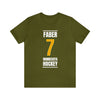 Faber 7 Minnesota Hockey Gold Vertical Design Unisex T-Shirt