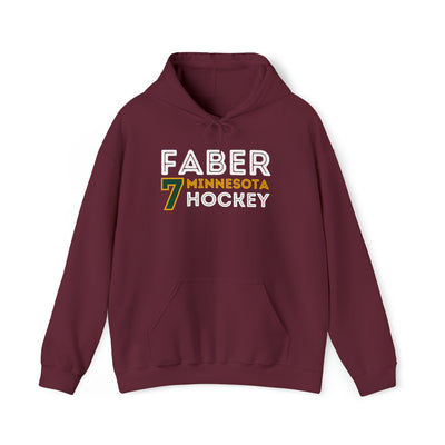 Faber 7 Minnesota Hockey Grafitti Wall Design Unisex Hooded Sweatshirt