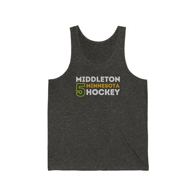 Middleton 5 Minnesota Hockey Grafitti Wall Design Unisex Jersey Tank Top