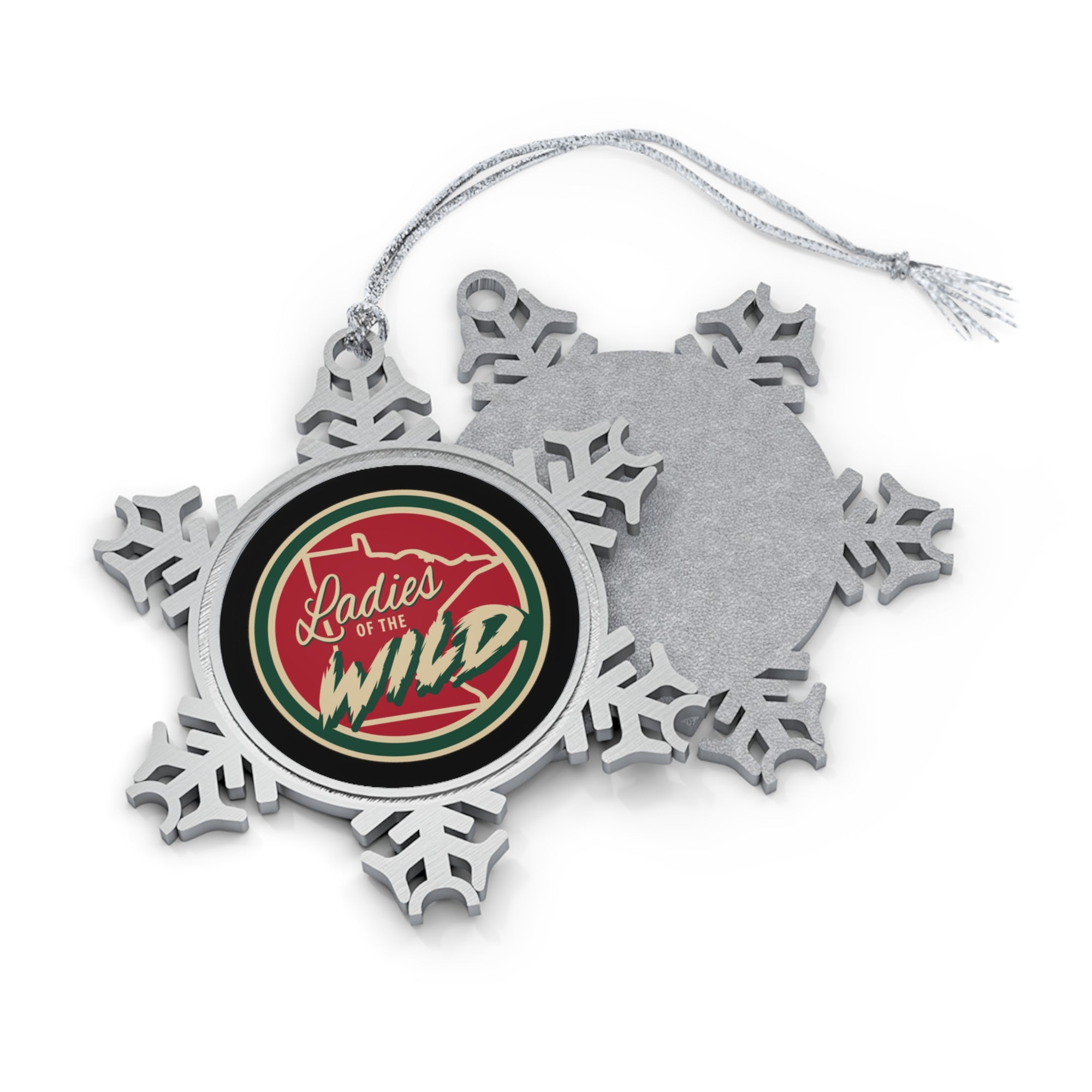 Ladies Of The Wild Pewter Snowflake Ornament