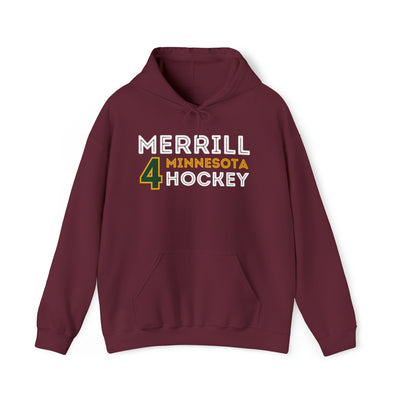 Jon Merrill Sweatshirt 4 Minnesota Hockey Grafitti Wall Design Unisex Hooded
