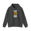 Fleury 29 Minnesota Hockey Gold Vertical Design Unisex Hooded Sweatshirt