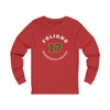 Foligno 17 Minnesota Hockey Number Arch Design Unisex Jersey Long Sleeve Shirt