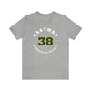 Hartman 38 Minnesota Hockey Number Arch Design Unisex T-Shirt