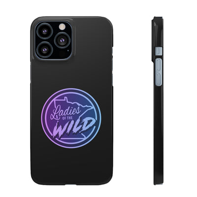 Ladies Of The Wild Gradient Colors Snap Phone Case In Black