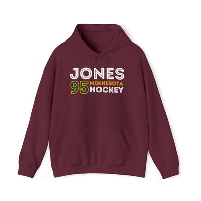 Jones 95 Minnesota Hockey Grafitti Wall Design Unisex Hooded Sweatshirt