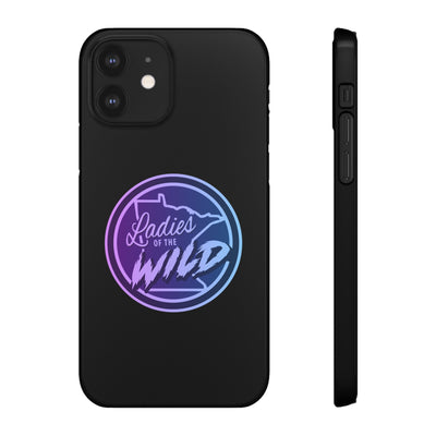 Ladies Of The Wild Gradient Colors Snap Phone Case In Black