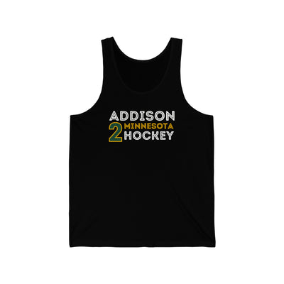 Addison 2 Minnesota Hockey Grafitti Wall Design Unisex Jersey Tank Top