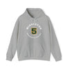 Middleton 5 Minnesota Hockey Number Arch Design Unisex Hooded Sweatshirt
