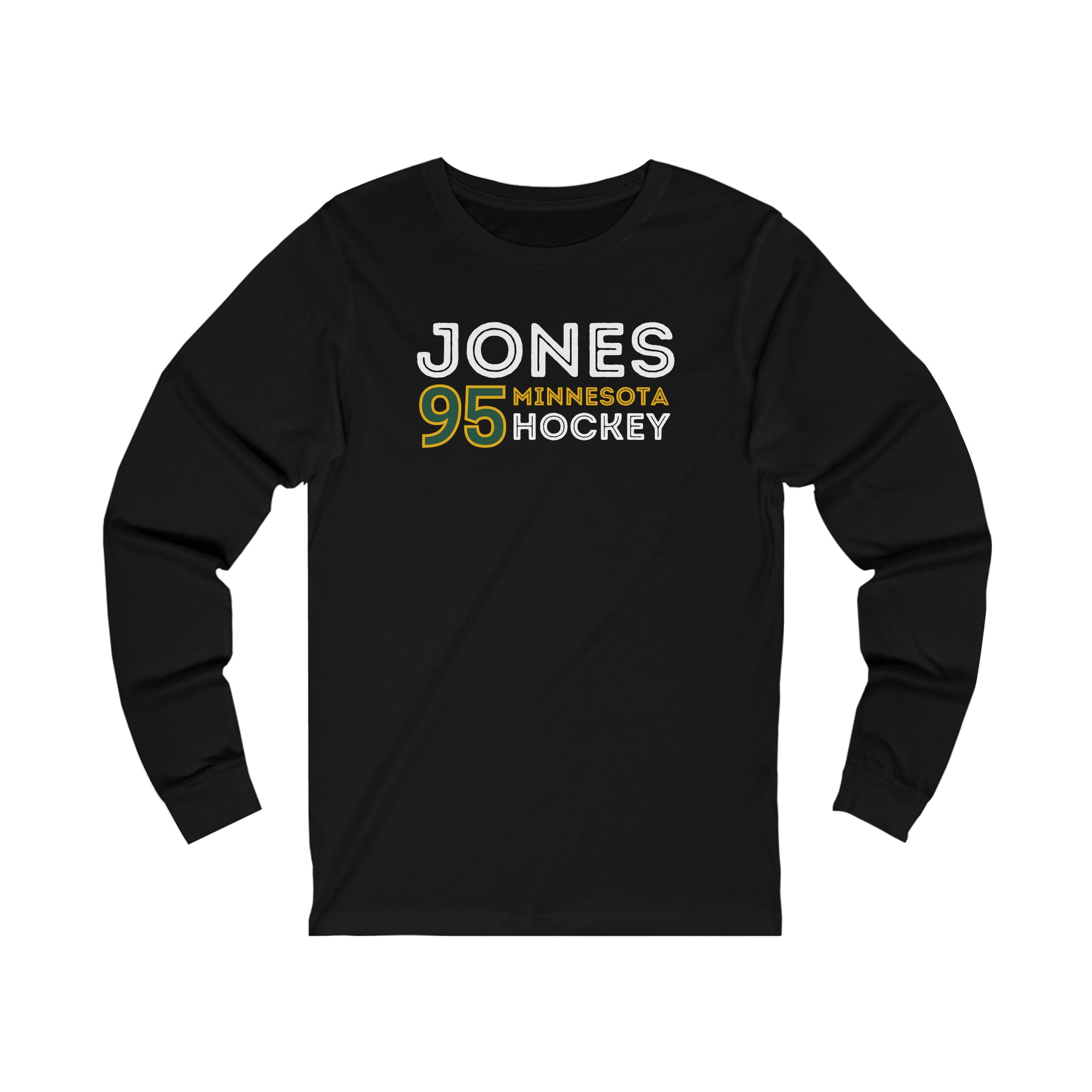Jones 95 Minnesota Hockey Grafitti Wall Design Unisex Jersey Long Sleeve Shirt