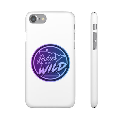 Ladies Of The Wild Gradient Colors Snap Phone Case In White